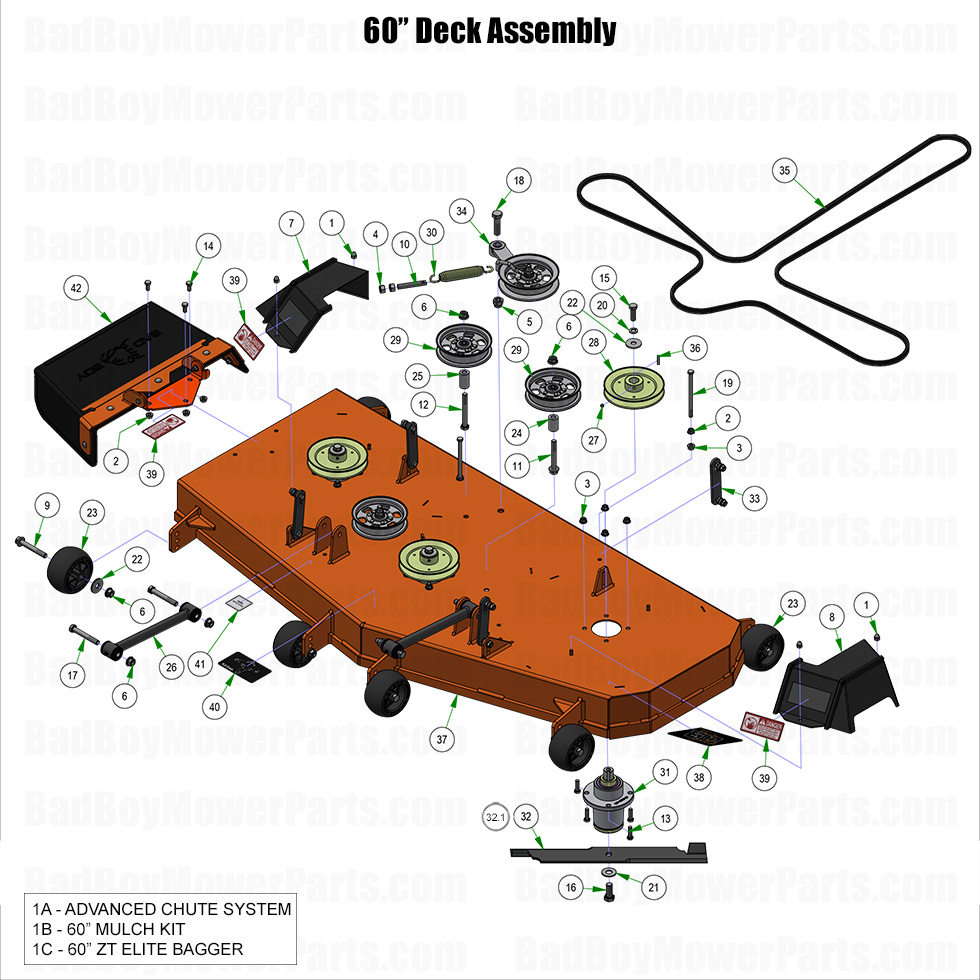 2025 ZT Elite - 60" Deck Assembly